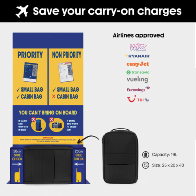 Sac à dos cabine personnalisé en rPET Armond 