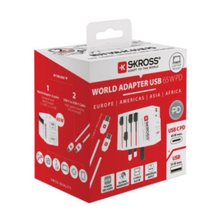 Adaptateur de voyage universel MUV 65W PD SKROSS 