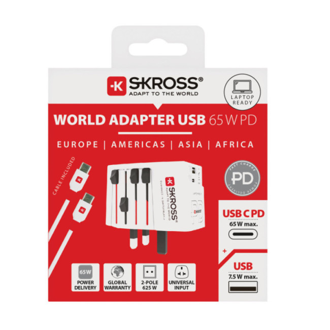Adaptateur de voyage universel MUV 65W PD SKROSS 