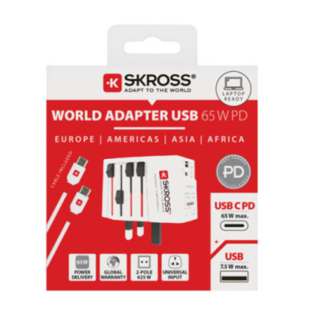 Adaptateur de voyage universel MUV 65W PD SKROSS 