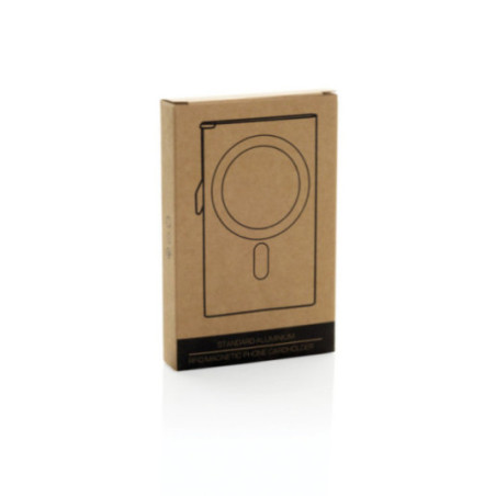 Porte-cartes magnétique pour téléphone en aluminium 