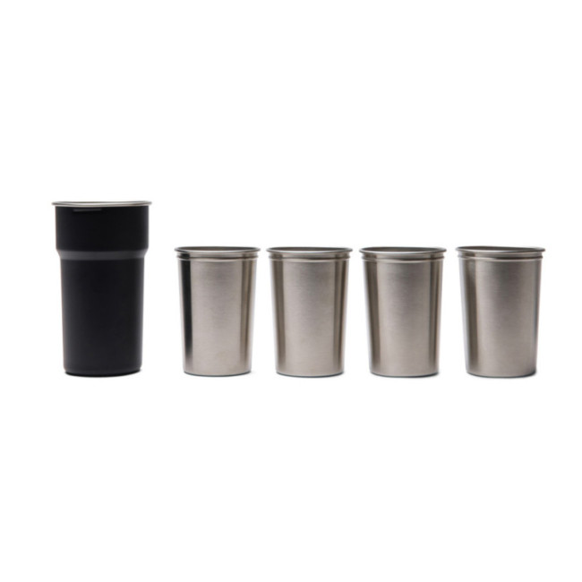 Set de 4 tasses en acier inoxydable recyclé VINGA Parks 