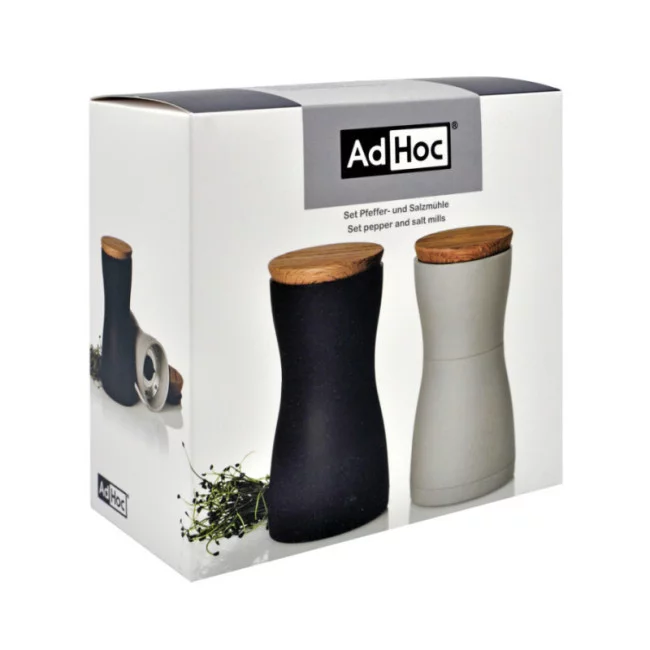 Ensemble moulins sel et poivre Adhoc Twin 