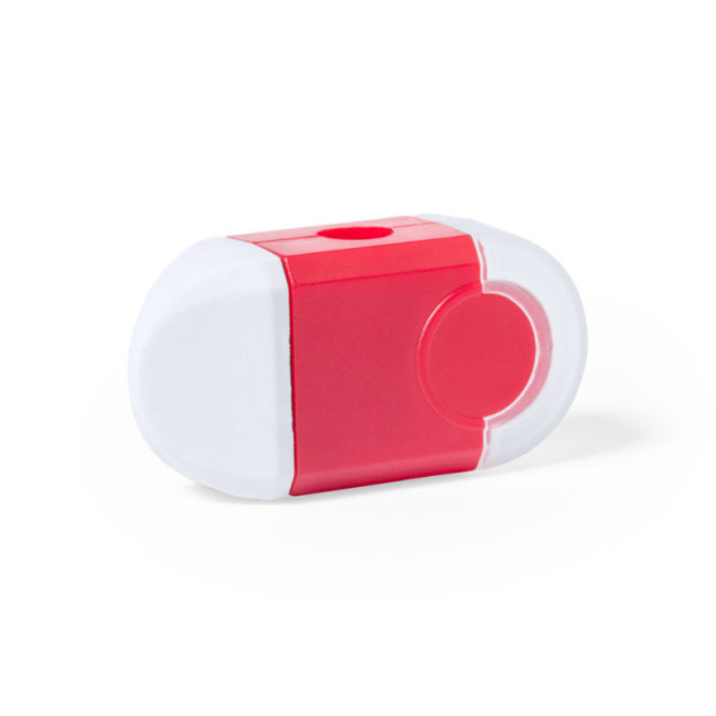 Taille-crayon personnalisé avec gomme Cafey 
