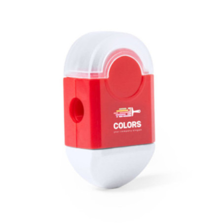 Taille-crayon personnalisé avec gomme Cafey 