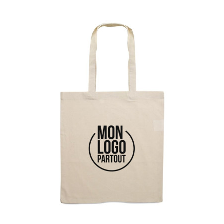 Sac Shopping Personnalisable Anses Longues Ecru 