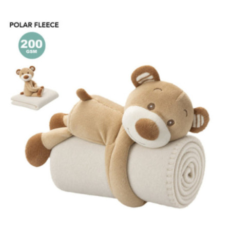 Couverture pour enfant avec peluche Yogui 