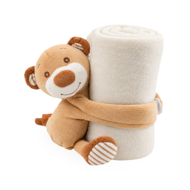 Couverture pour enfant avec peluche Yogui 