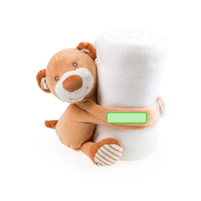 Couverture pour enfant avec peluche Yogui 