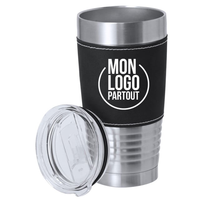 Mug de voyage publicitaire isotherme Zuncex 420 ml 