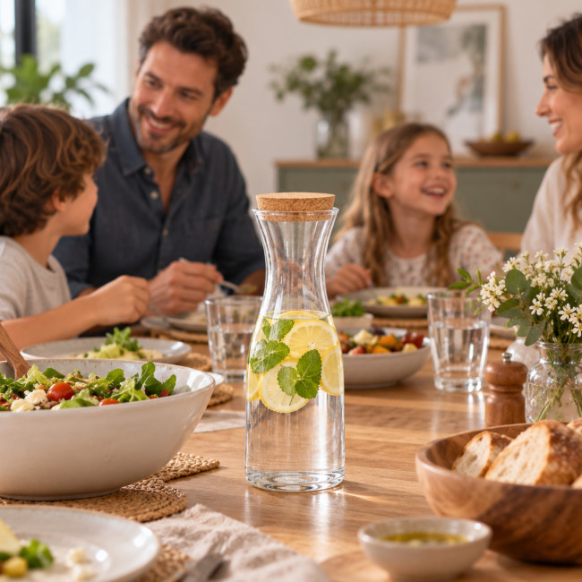 Carafe personnalisée en verre Lonpel 1L 