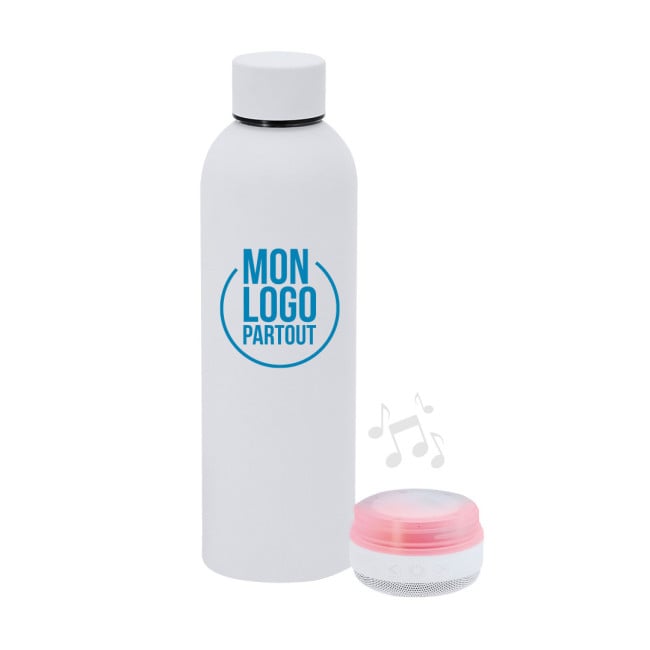Bouteille isotherme avec enceinte publicitaire Meflex 540 ml 