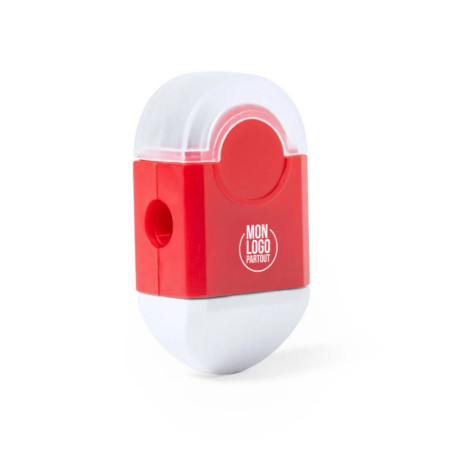 Taille-crayon personnalisé avec gomme Cafey 