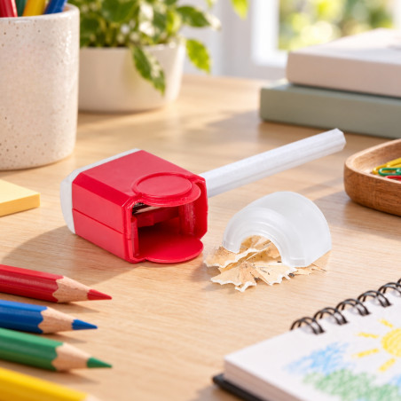 Taille-crayon personnalisé avec gomme Cafey 