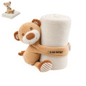 Couverture pour enfant avec peluche Yogui 