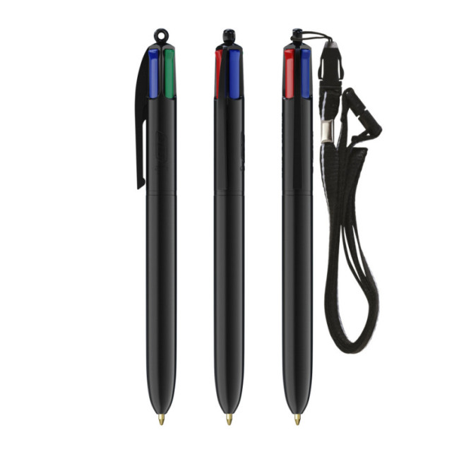 Stylo BIC ® 4 Couleurs Lanyard 