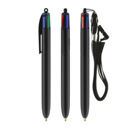 Stylo BIC ® 4 Couleurs Lanyard 