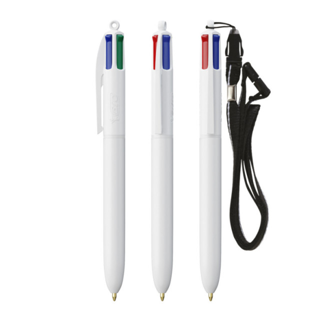 Stylo BIC ® 4 Couleurs Lanyard 