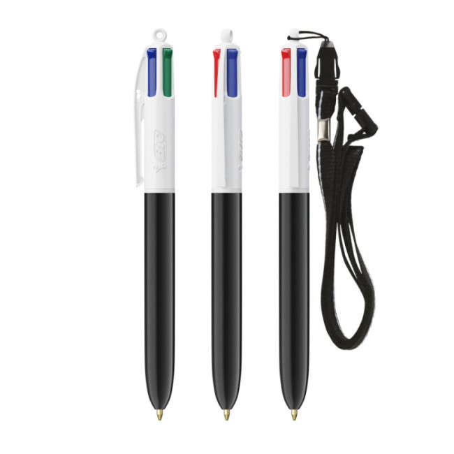 Stylo BIC ® 4 Couleurs Lanyard 