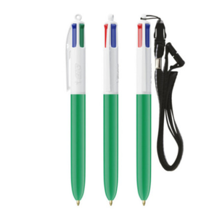 Stylo BIC ® 4 Couleurs Lanyard 