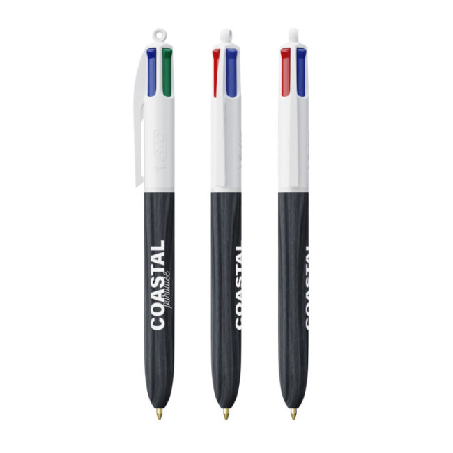 Stylo BIC ® 4 Couleurs Wood Style 