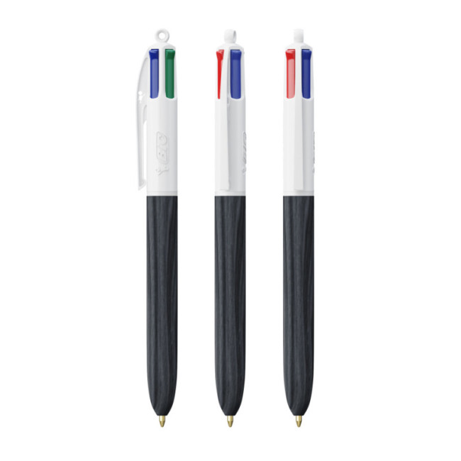 Stylo BIC ® 4 Couleurs Wood Style 