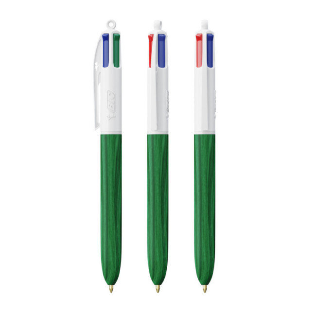 Stylo BIC ® 4 Couleurs Wood Style 
