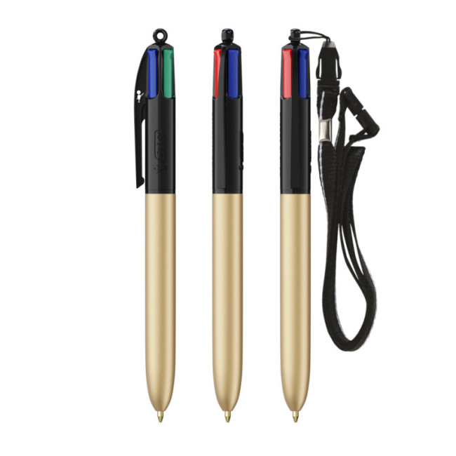 Stylo BIC ® 4 couleurs Glacé Lanyard 