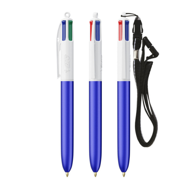 Stylo BIC ® 4 couleurs Glacé Lanyard 