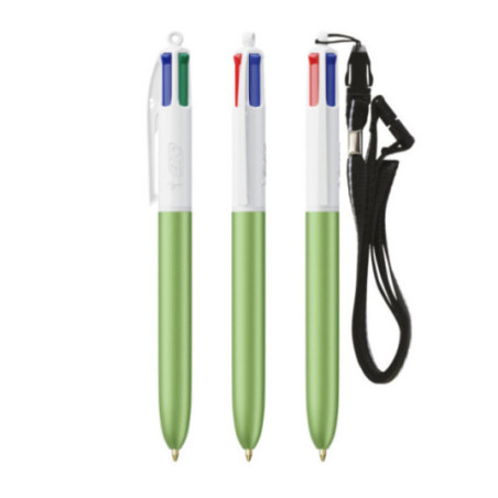Stylo BIC ® 4 couleurs Glacé Lanyard 