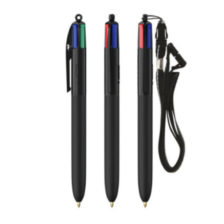 Stylo BIC ® 4 Couleurs Soft Lanyard 
