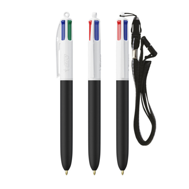 Stylo BIC ® 4 Couleurs Soft Lanyard 