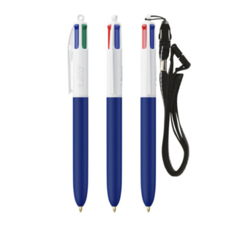 Stylo BIC ® 4 Couleurs Soft Lanyard 
