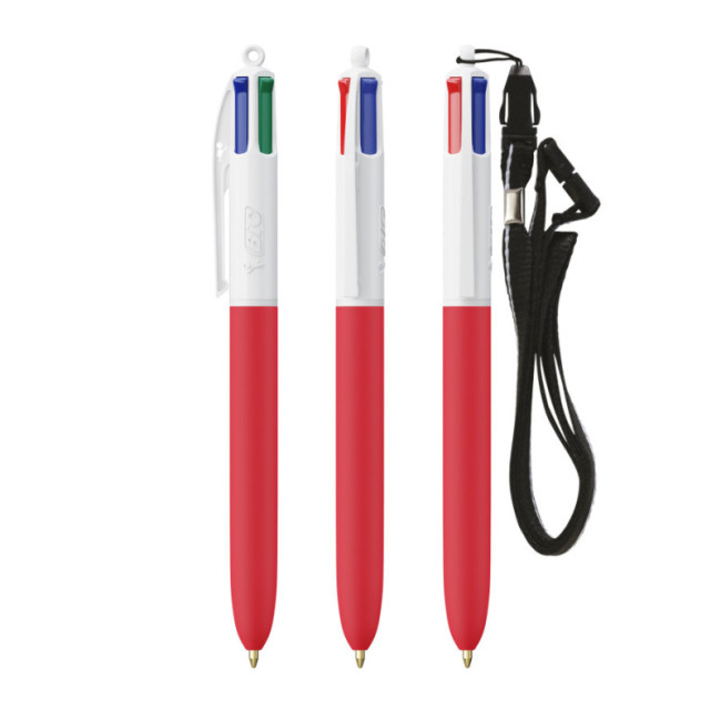 Stylo BIC ® 4 Couleurs Soft Lanyard 