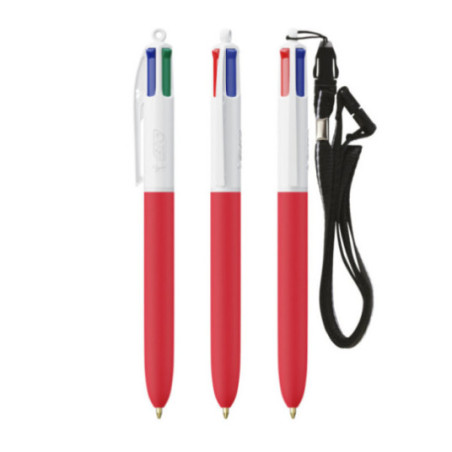 Stylo BIC ® 4 Couleurs Soft Lanyard 