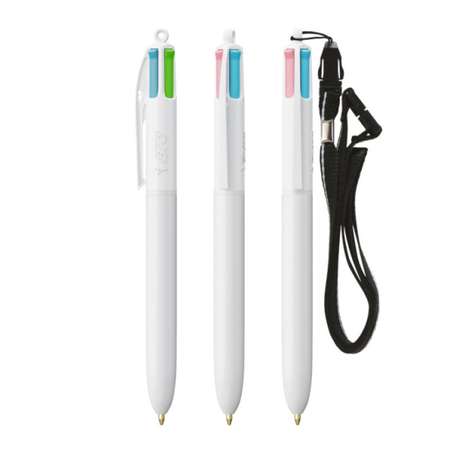 Stylo BIC ® 4 Couleurs Fashion Lanyard 