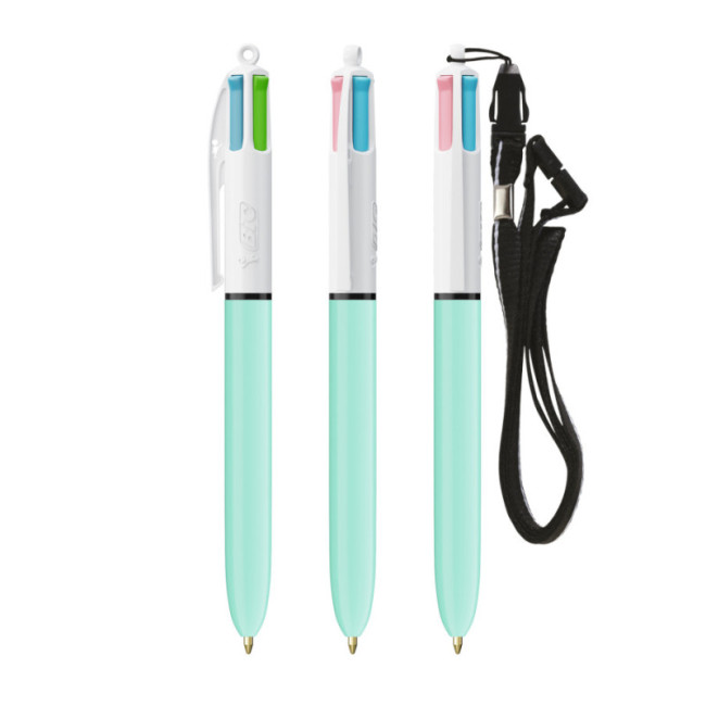 Stylo BIC ® 4 Couleurs Fashion Lanyard 
