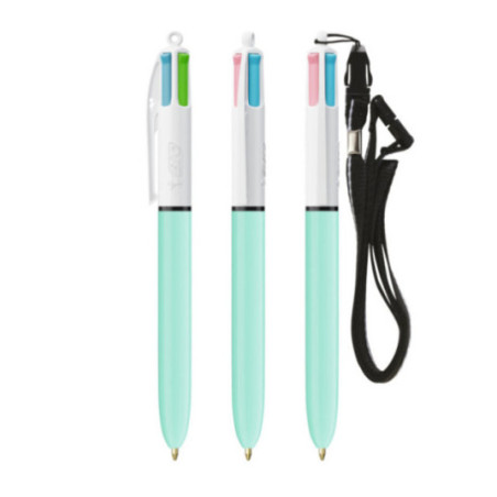 Stylo BIC ® 4 Couleurs Fashion Lanyard 
