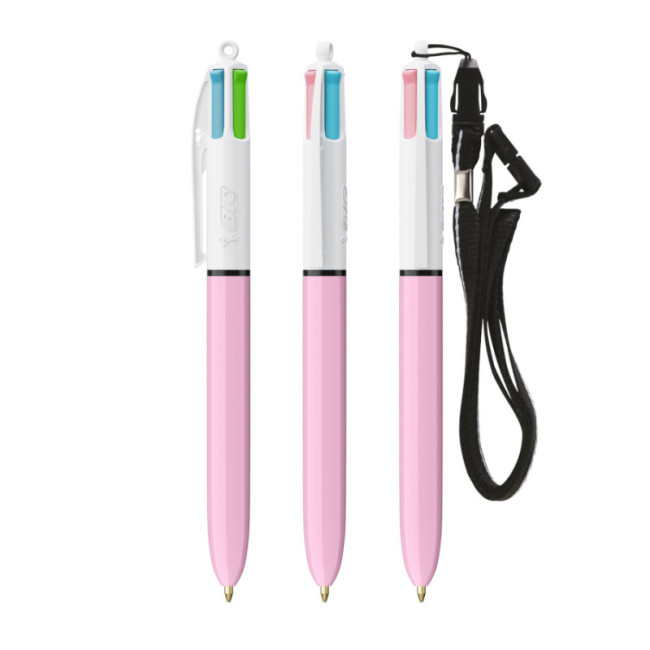 Stylo BIC ® 4 Couleurs Fashion Lanyard 