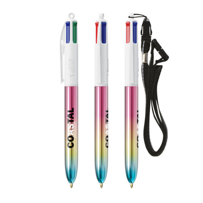 Stylo BIC ® 4 Couleurs Gradient Lanyard 