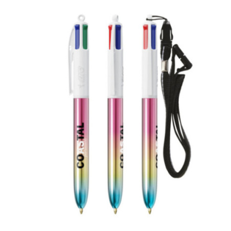 Stylo BIC ® 4 Couleurs Gradient Lanyard 