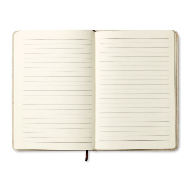 Carnet A5 Publicitaire Toile Ligné 
