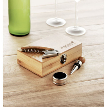 Coffret Vin Personnalisable Bambou 
