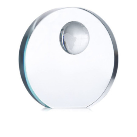 Trophée en Verre Globe Personnalisable 
