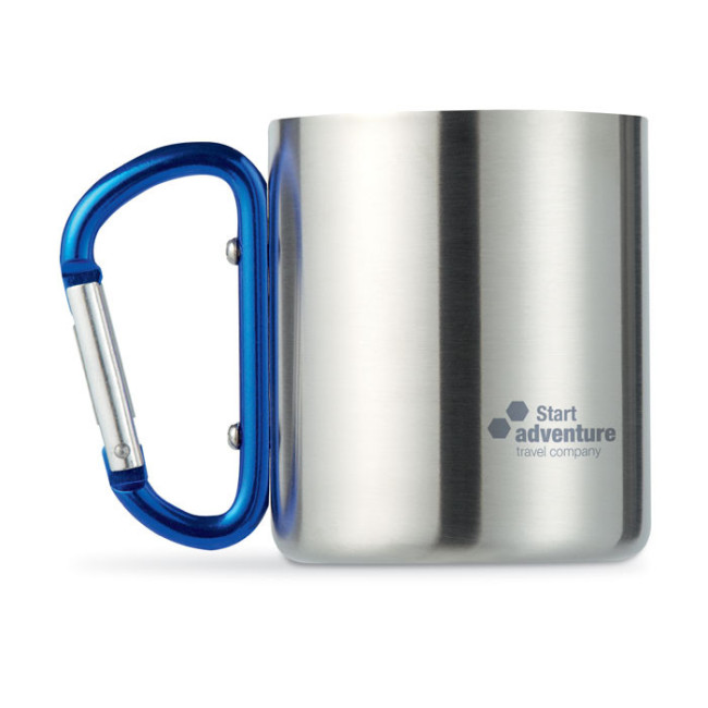 Mug en Inox Publicitaire Mousqueton 220 ml 