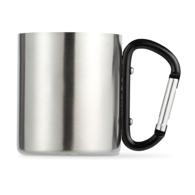 Mug en Inox Publicitaire Mousqueton 220 ml 