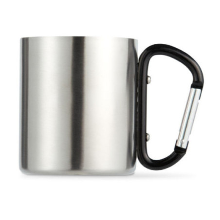 Mug en Inox Publicitaire Mousqueton 220 ml 
