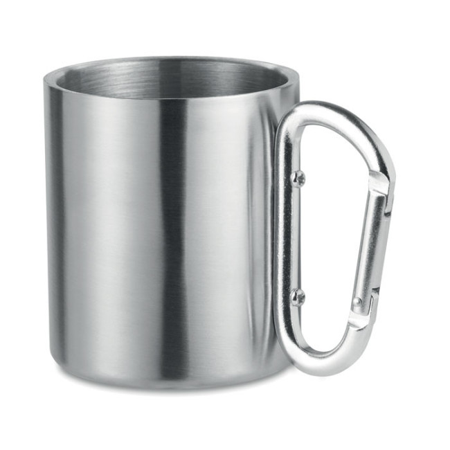 Mug en Inox Publicitaire Mousqueton 220 ml 