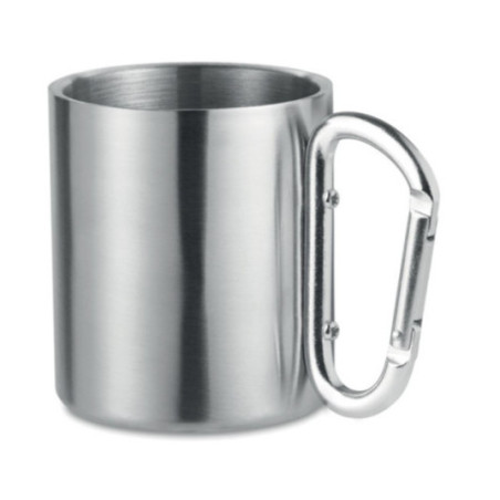 Mug en Inox Publicitaire Mousqueton 220 ml 