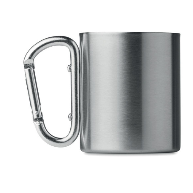 Mug en Inox Publicitaire Mousqueton 220 ml 
